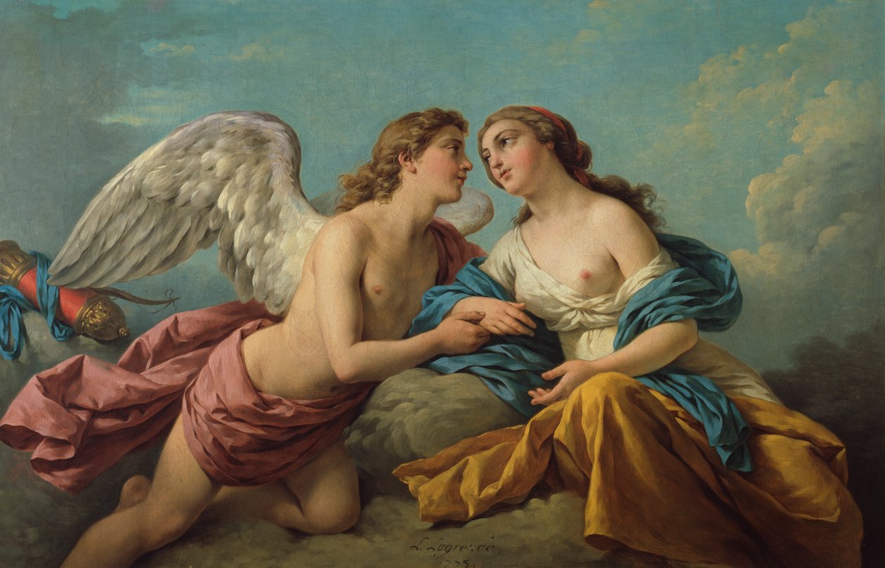 Alegoria do tato de Louis Jean Francois I Lagrenee