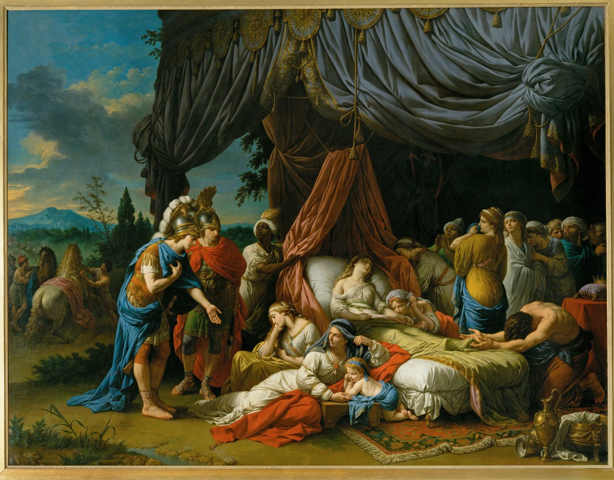 A morte da mulher de Dario de Louis Jean Francois I Lagrenee