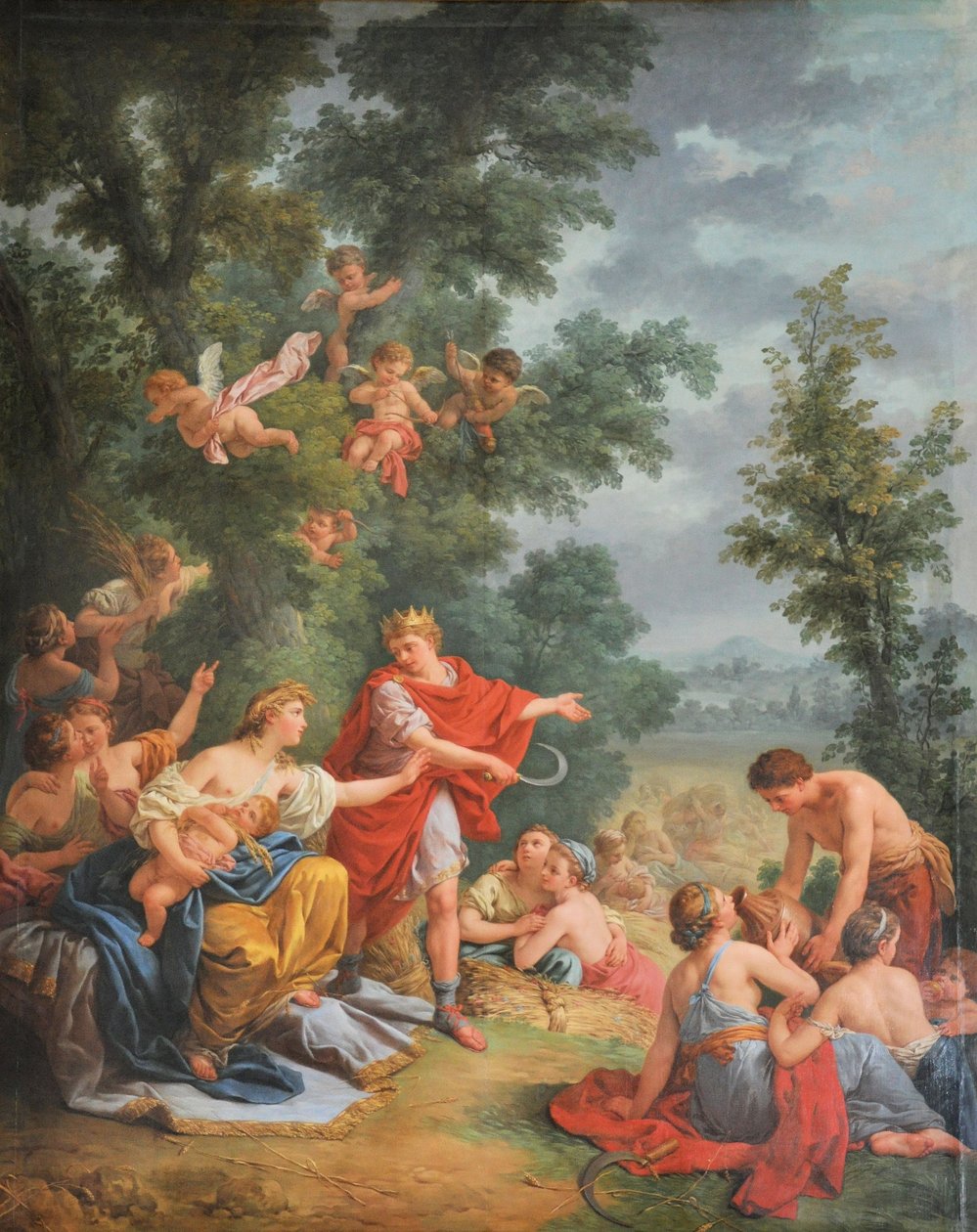 Francês: La moisson, ou Cérès et Triptolème A Colheita ou Ceres e Triptolemos de Louis Jean François Lagrenée