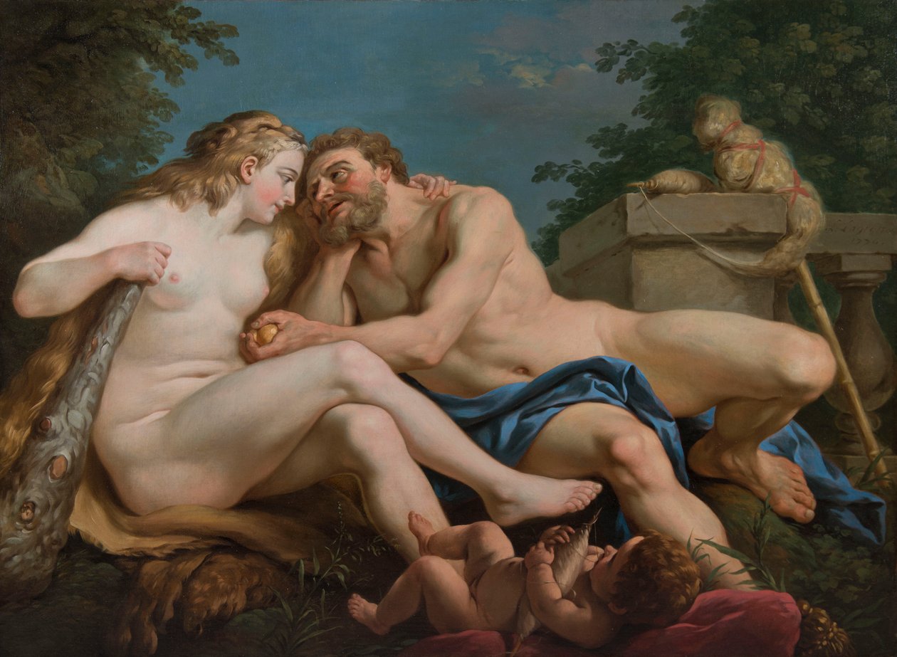 Hércules e Omphale de Louis Jean François Lagrenée