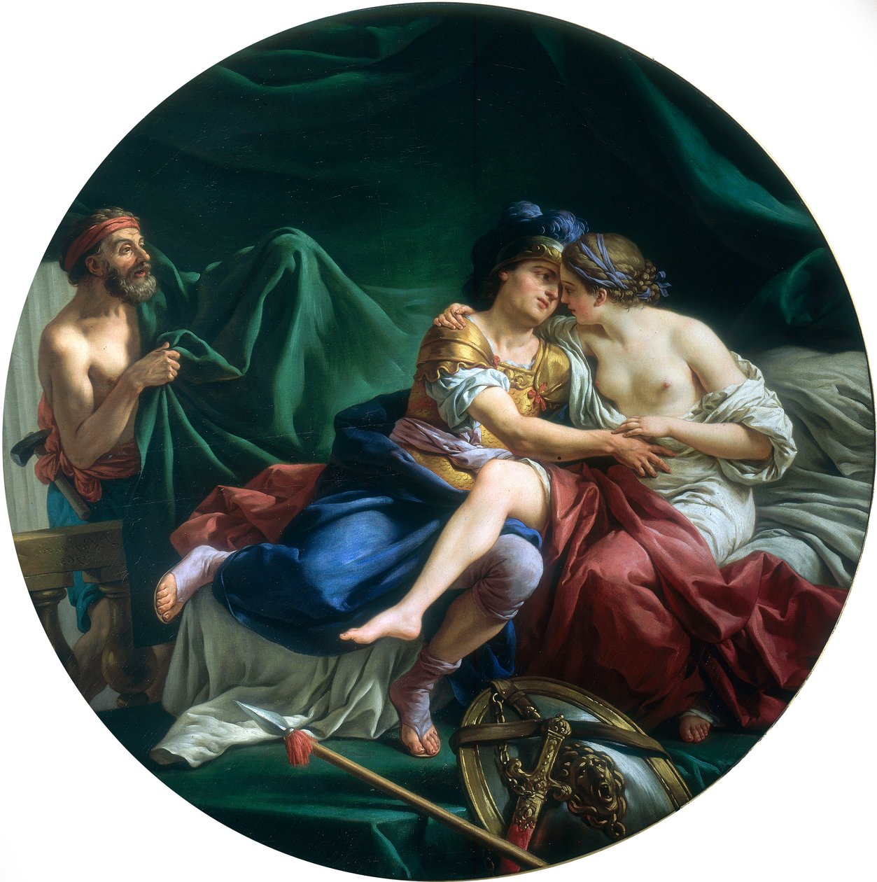 Marte e Vênus descobertos por Vulcan, 1768 de Louis Jean François Lagrenée