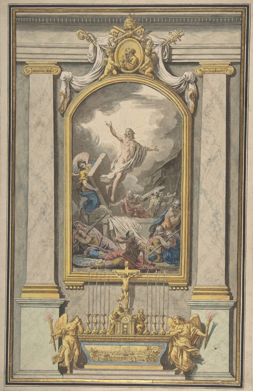 A Ressurreição, ca. 1760. de Louis Jean François Lagrenée