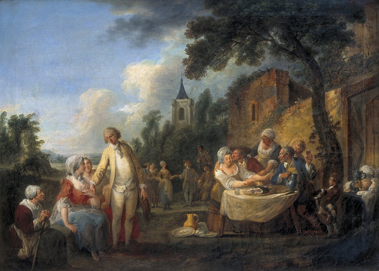 O festival da aldeia de Louis Joseph (1731 98) Watteau