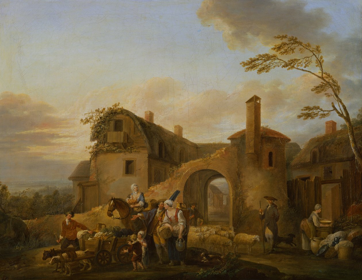 Quatro horas do dia: Manhã: de Louis Joseph (Watteau de Lille)(attr. to) Watteau