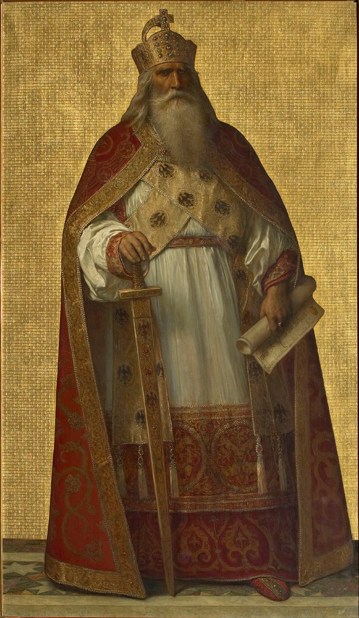 Carlos, o Grande, 1872-1877. de Louis Joseph Gallait