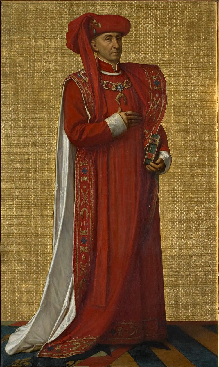 Filipe, o Bom 1396-1467, Duque de Borgonha, 1872-1877. de Louis Joseph Gallait