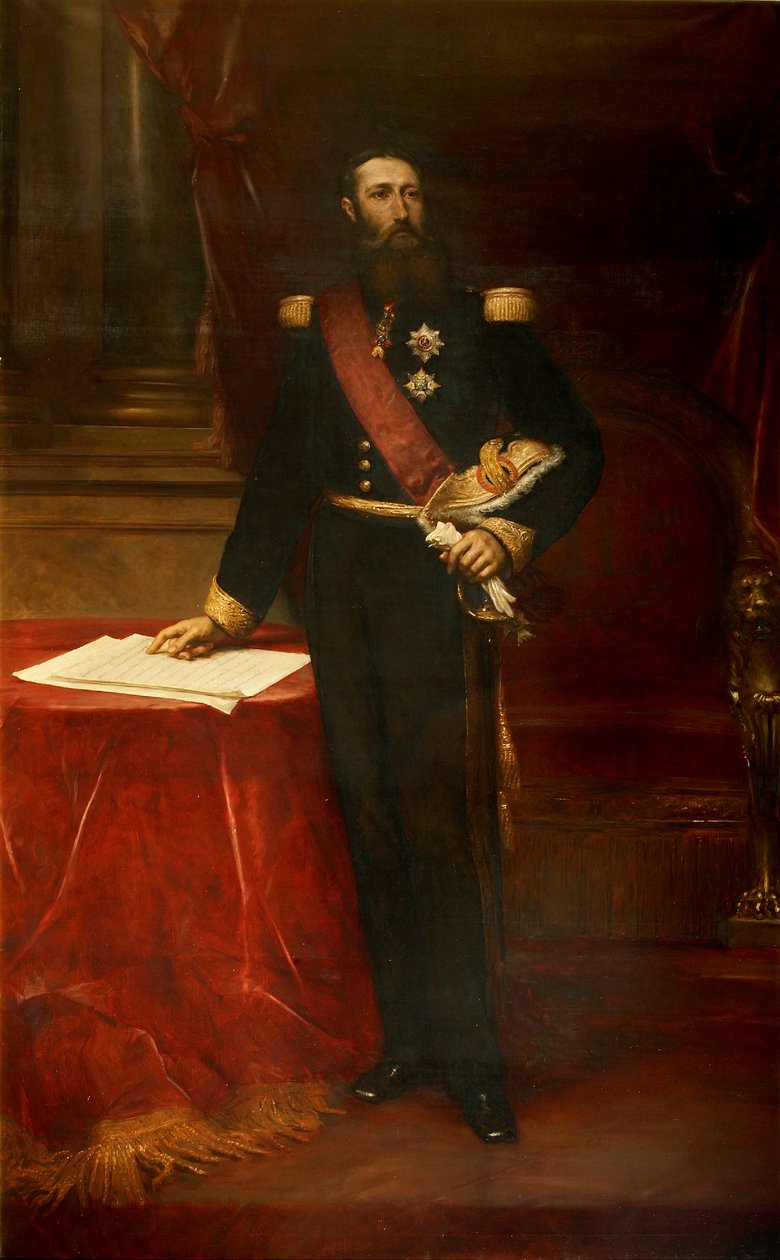 Retrato de Leopoldo II 1835-1909, Rei dos Belgas, c. 1870. de Louis Joseph Gallait