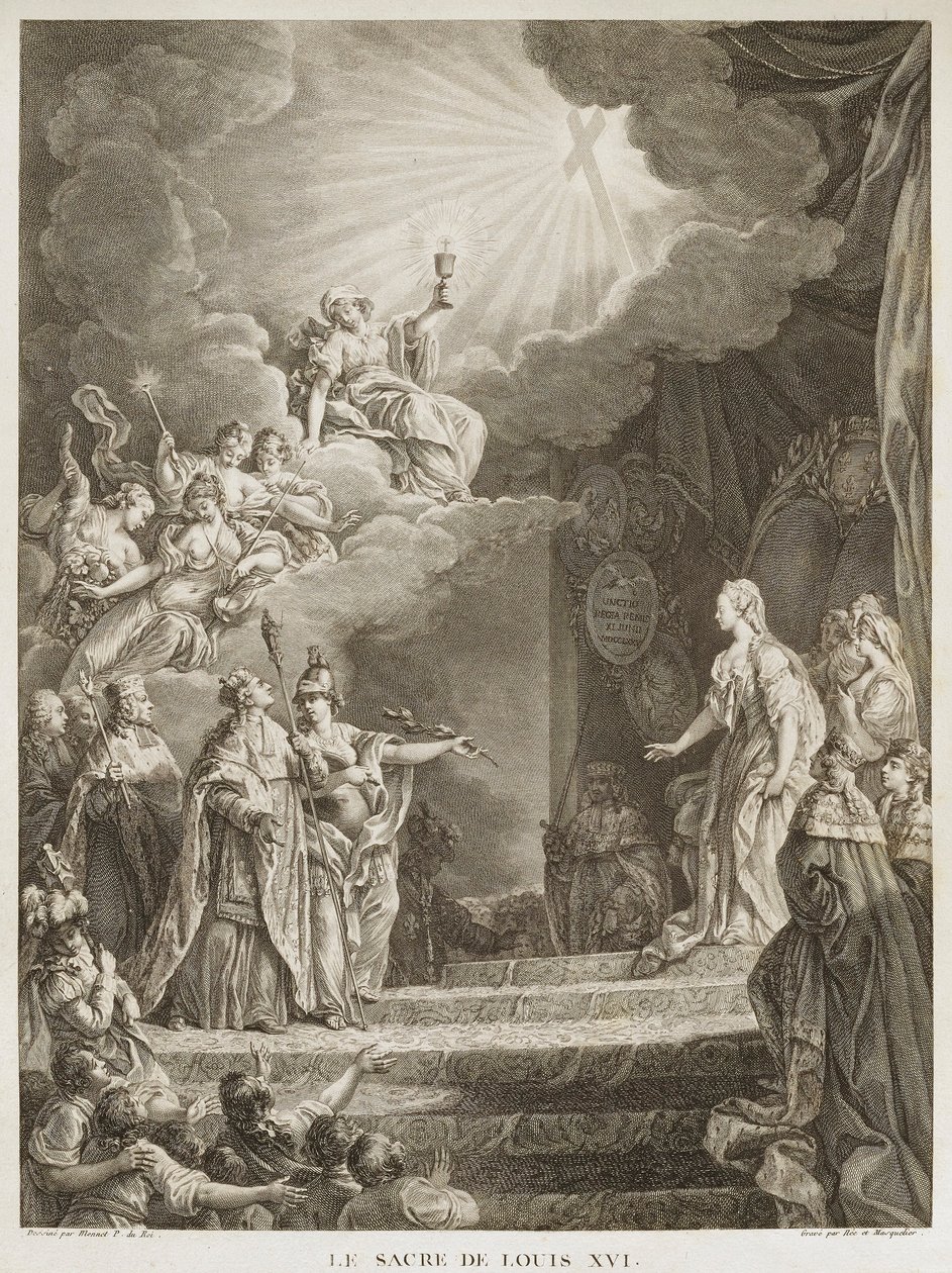 A coroação de Luís XVI de Louis Joseph I Masquelier