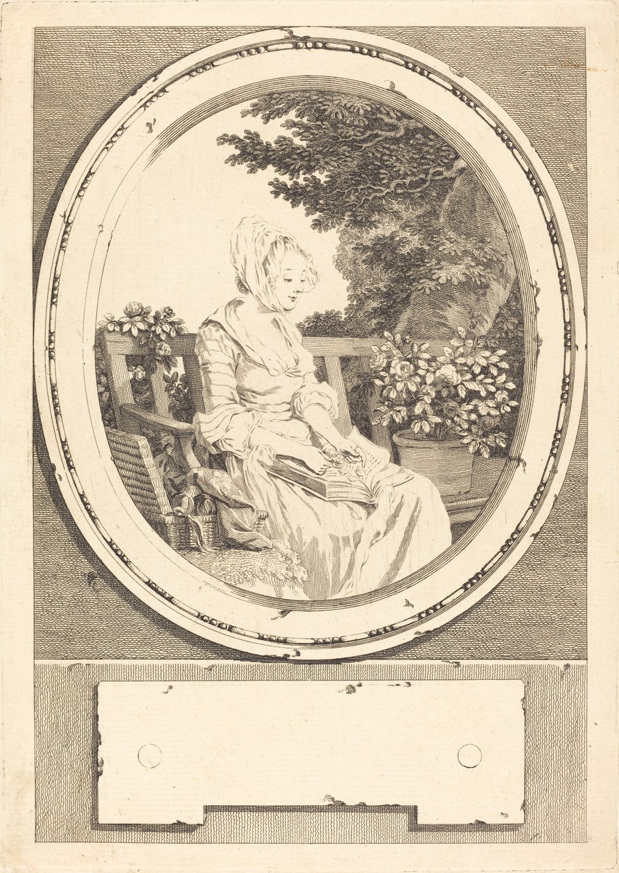 Jusques dans la moindre chose de Louis Joseph Masquelier after Pierre Antoine Baudouin
