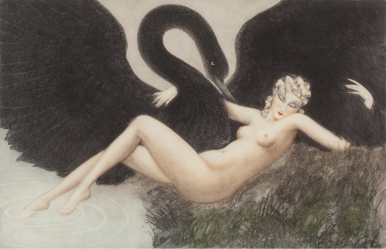 Leda e o Cisne, 1934. de Louis Justin Laurent Icart