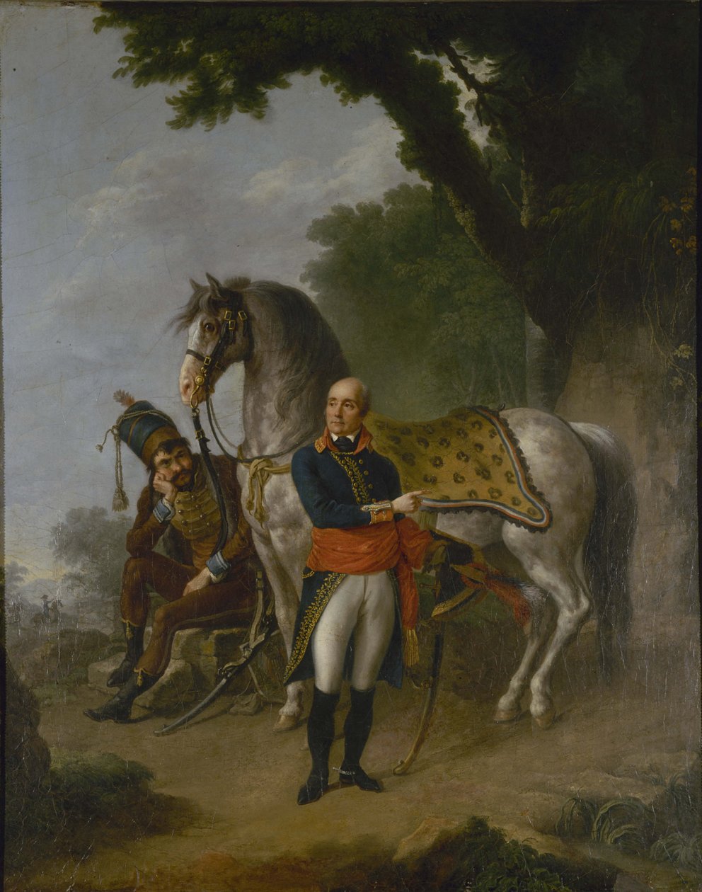Retrato do general Joseph Marie Servan de Gerbey 1741-1808, c. 1800. de Louis Lafitte