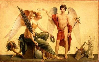 O Espírito do Comércio e da Abundância (óleo sobre tela) de Louis Lafitte