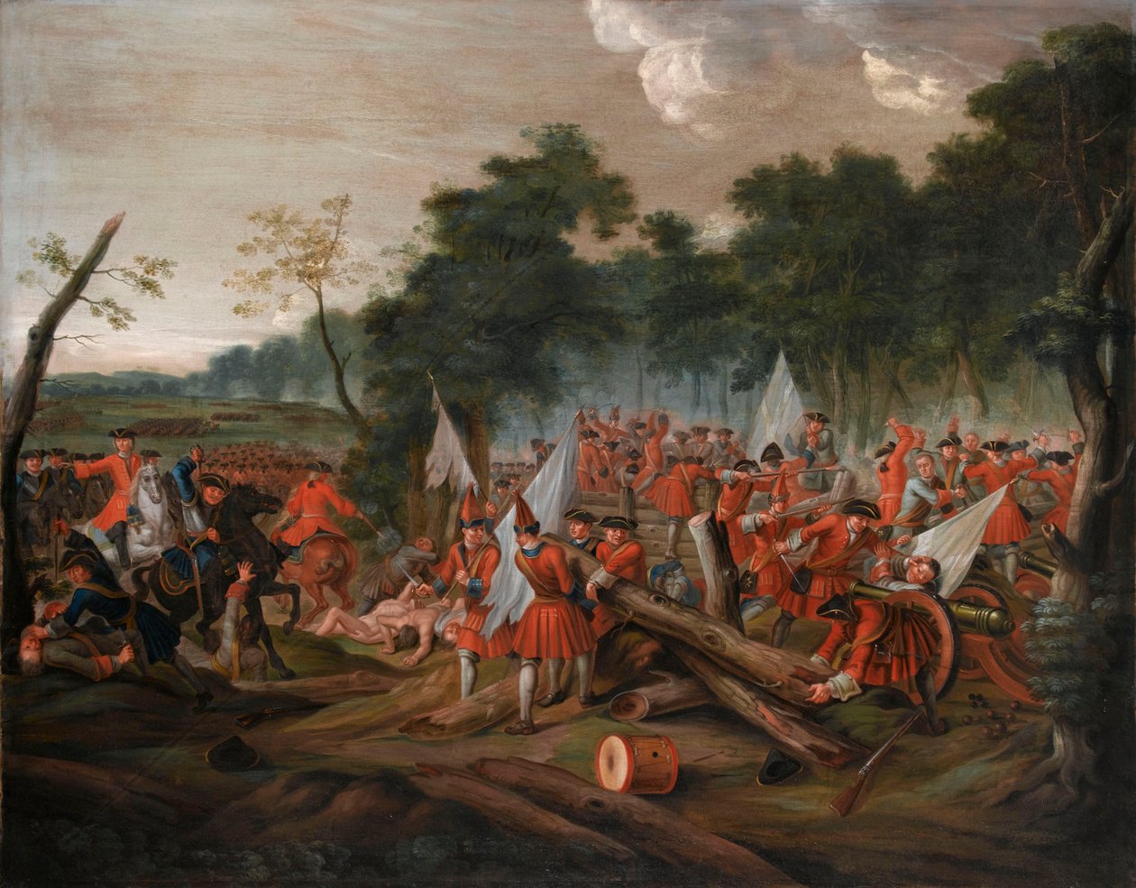 A Batalha de Malplaquet, 11 de setembro de 1709, c.1713 de Louis Laguerre
