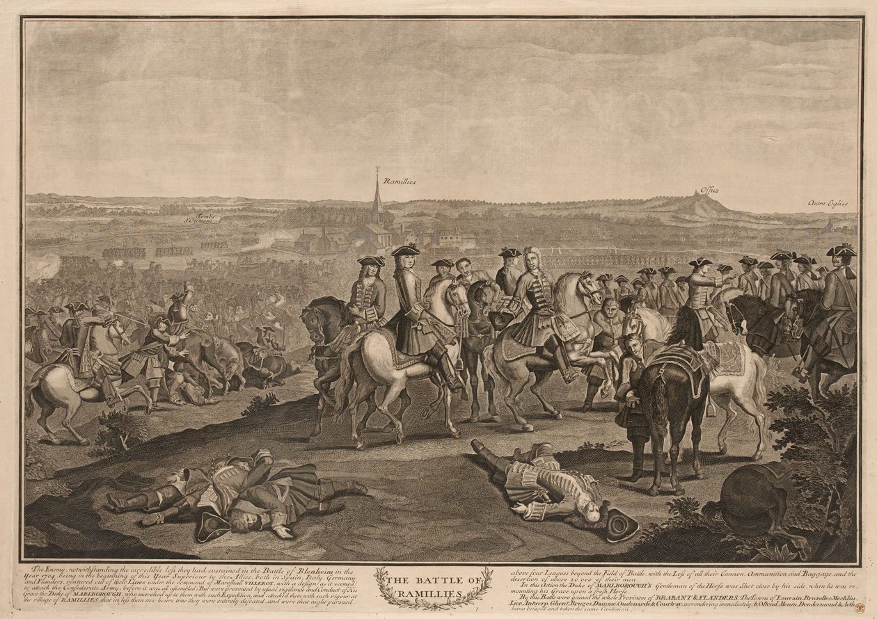 A Batalha de Ramillies, 23 de maio de 1706 de Louis Laguerre