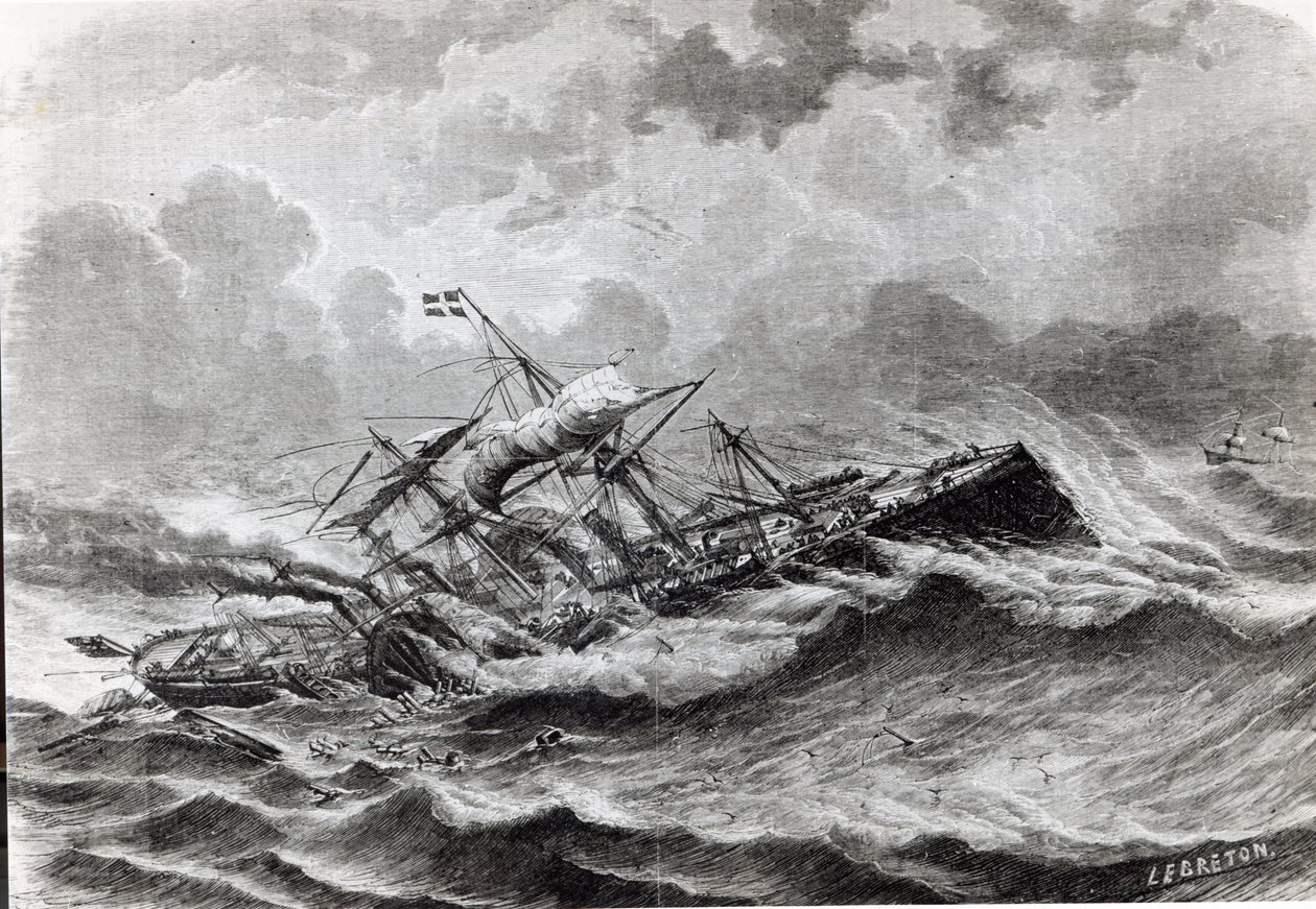 O desastre para o Grande Oriente em setembro de 1861 de Louis Le Breton