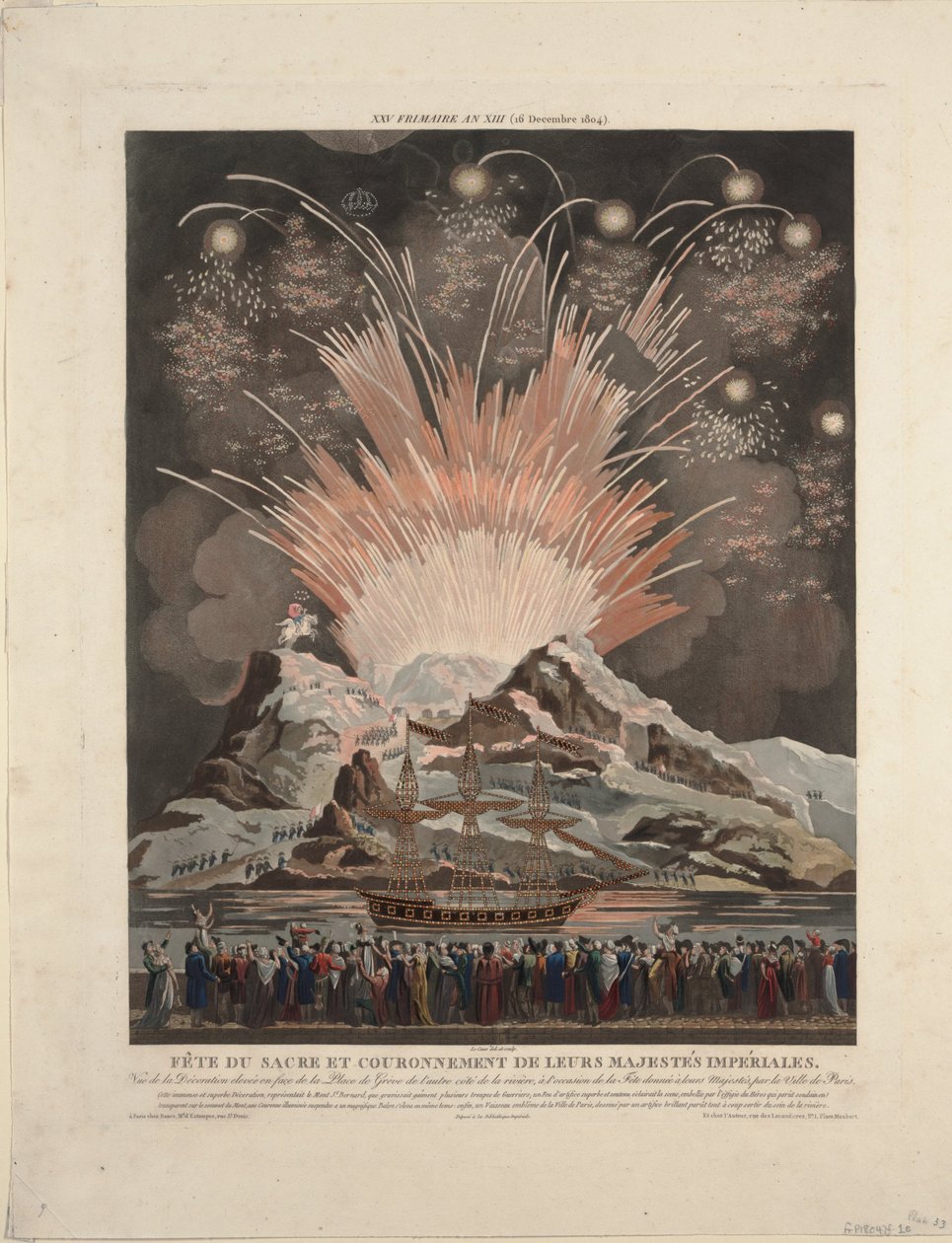 Festas na coroação de Napoleão, 1806 de Louis Le Coeur