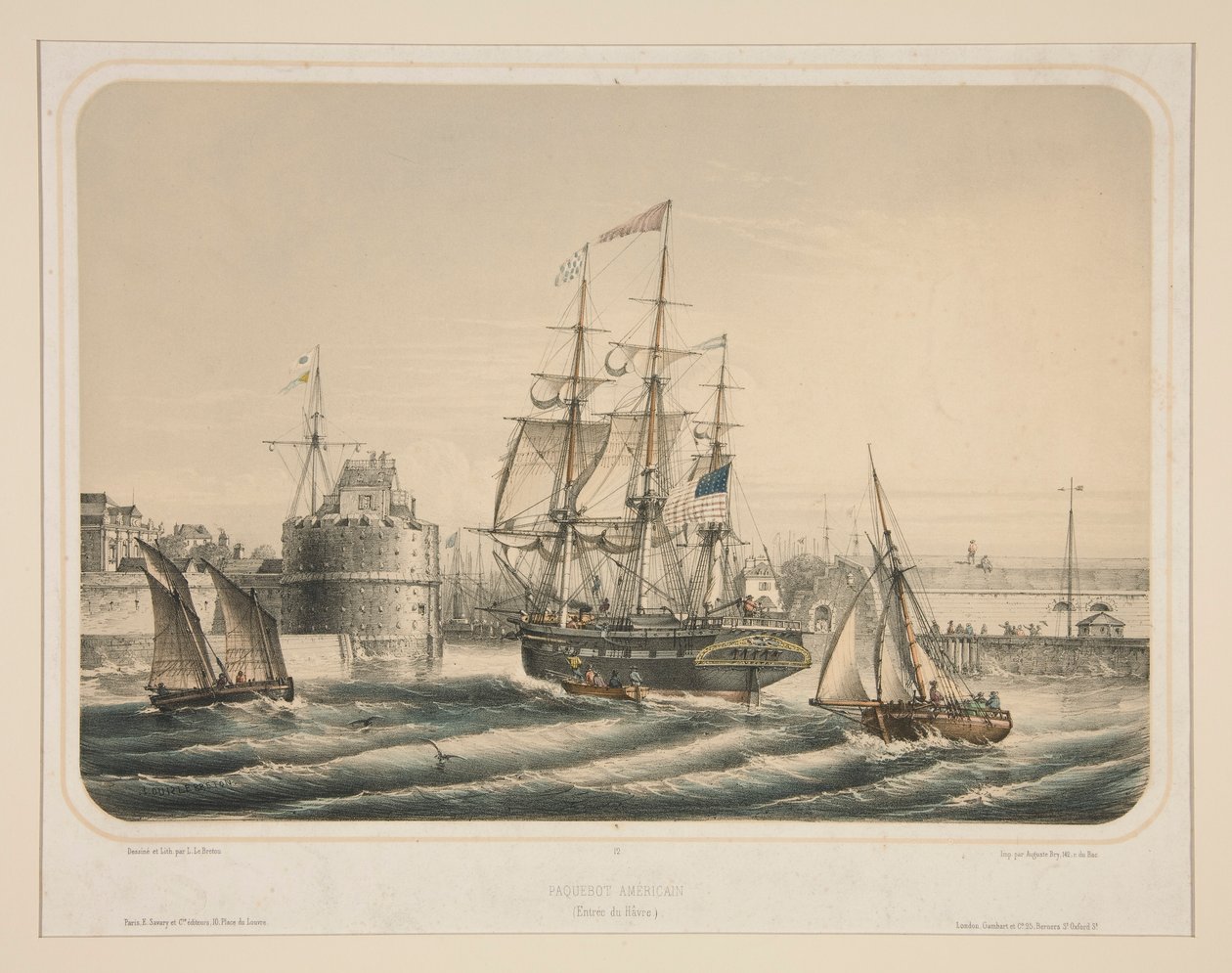 Transatlântico americano (Entre du Havre) de Louis Le Breton