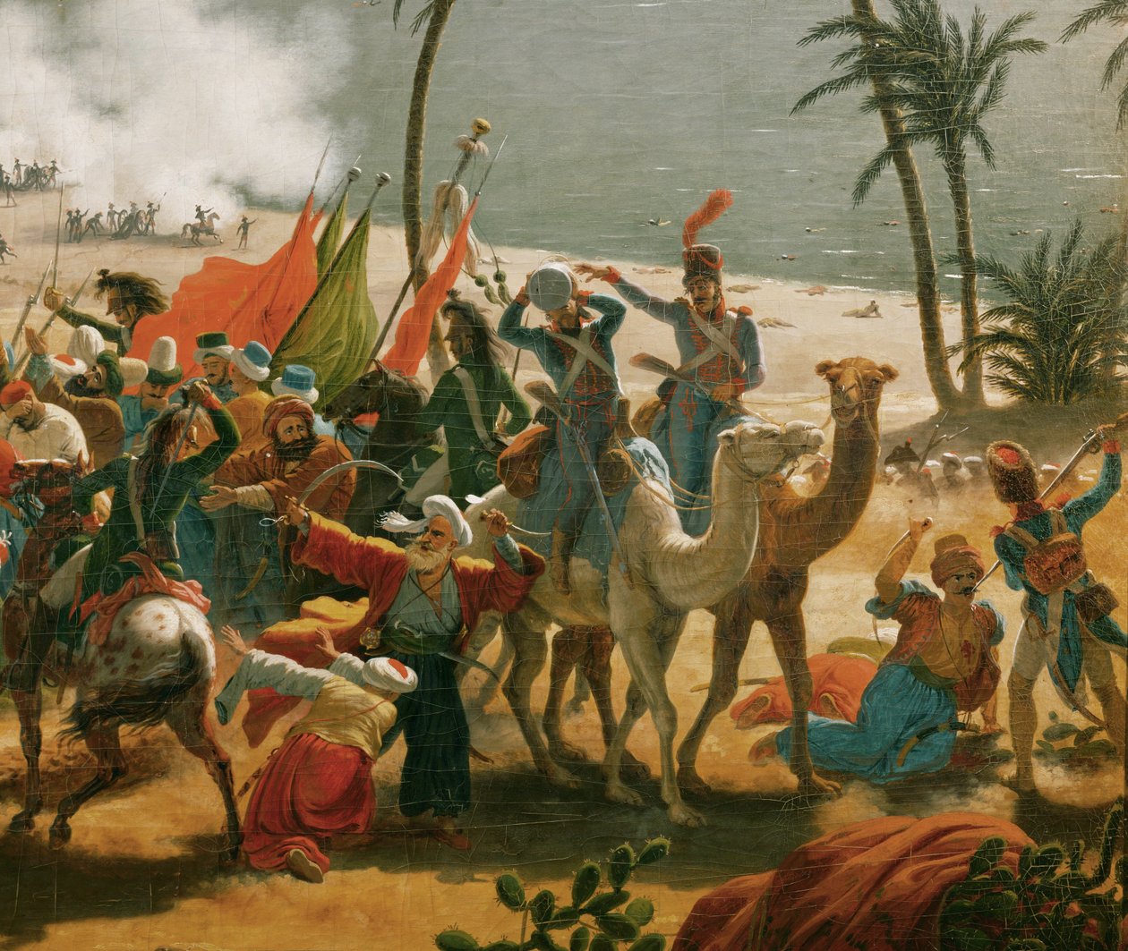 Batalha de Aboukir (óleo sobre tela) de Louis Lejeune