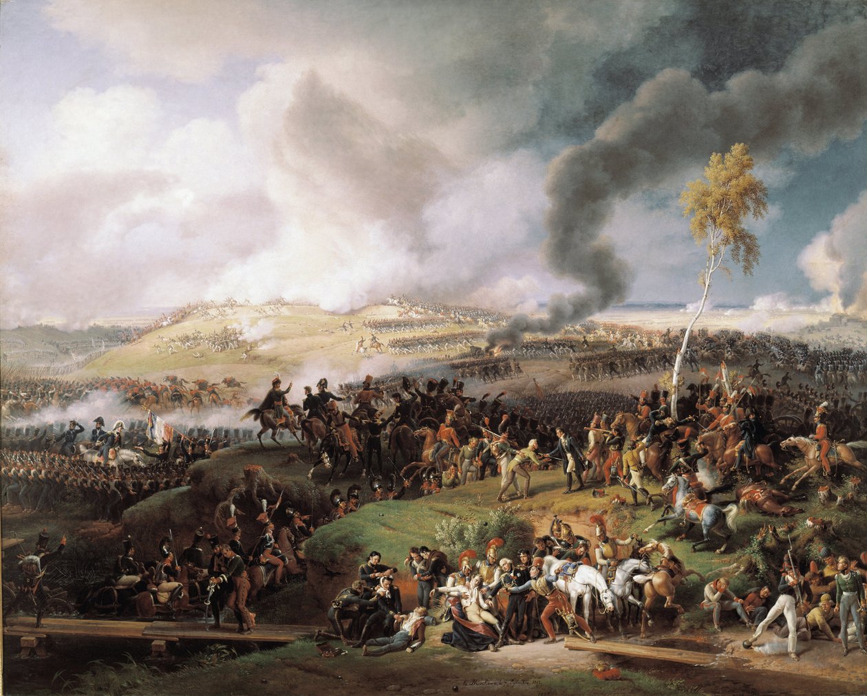 Batalha de Moskova (também Batalha de Borodino) (7 de Setembro de 1812) (óleo sobre tela de Louis Lejeune