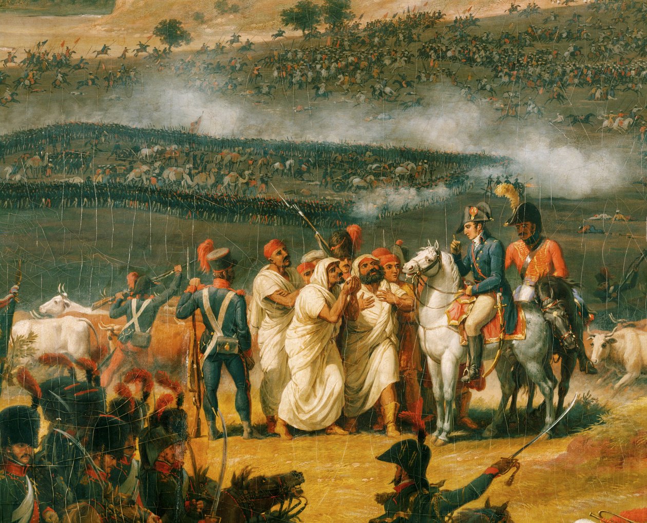 Batalha das Pirâmides (óleo sobre tela) de Louis Lejeune