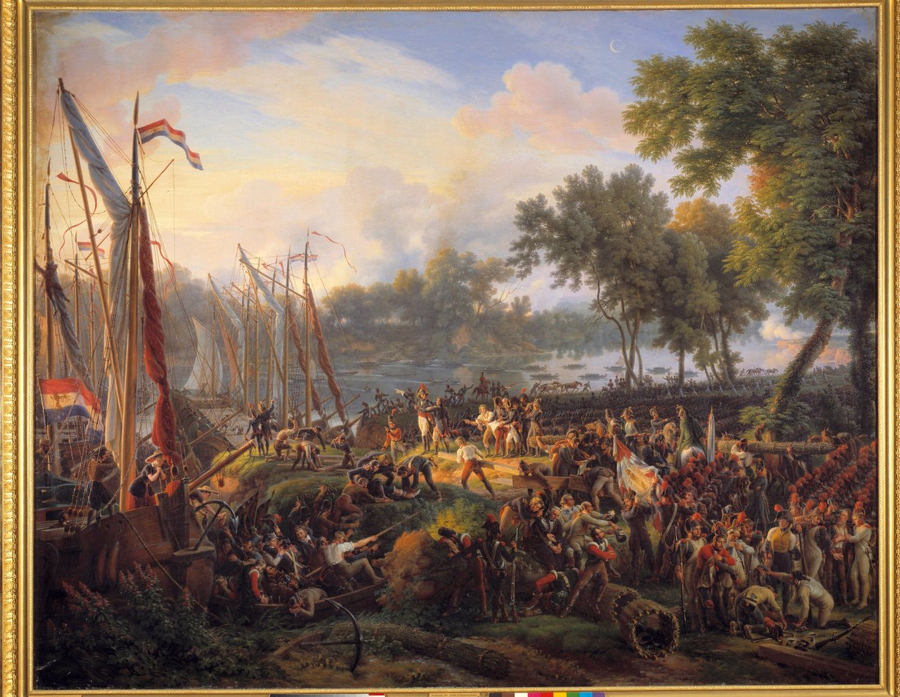 Primeira passagem do Reno pelo exército francês, comandado por Jourdan e Kleber, em Dusseldorf, no Duche de Berg, 6 de setembro de Louis Lejeune