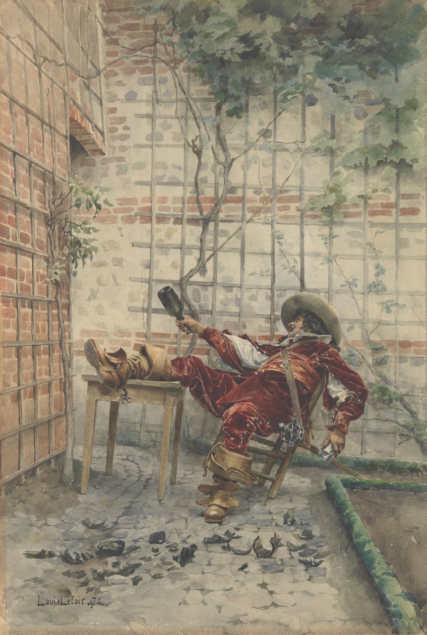 Em Suas Taças, 1872. de Louis Leloir