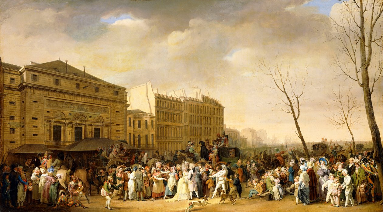 Um carnaval no Boulevard du Crime de Louis Leopold Boilly