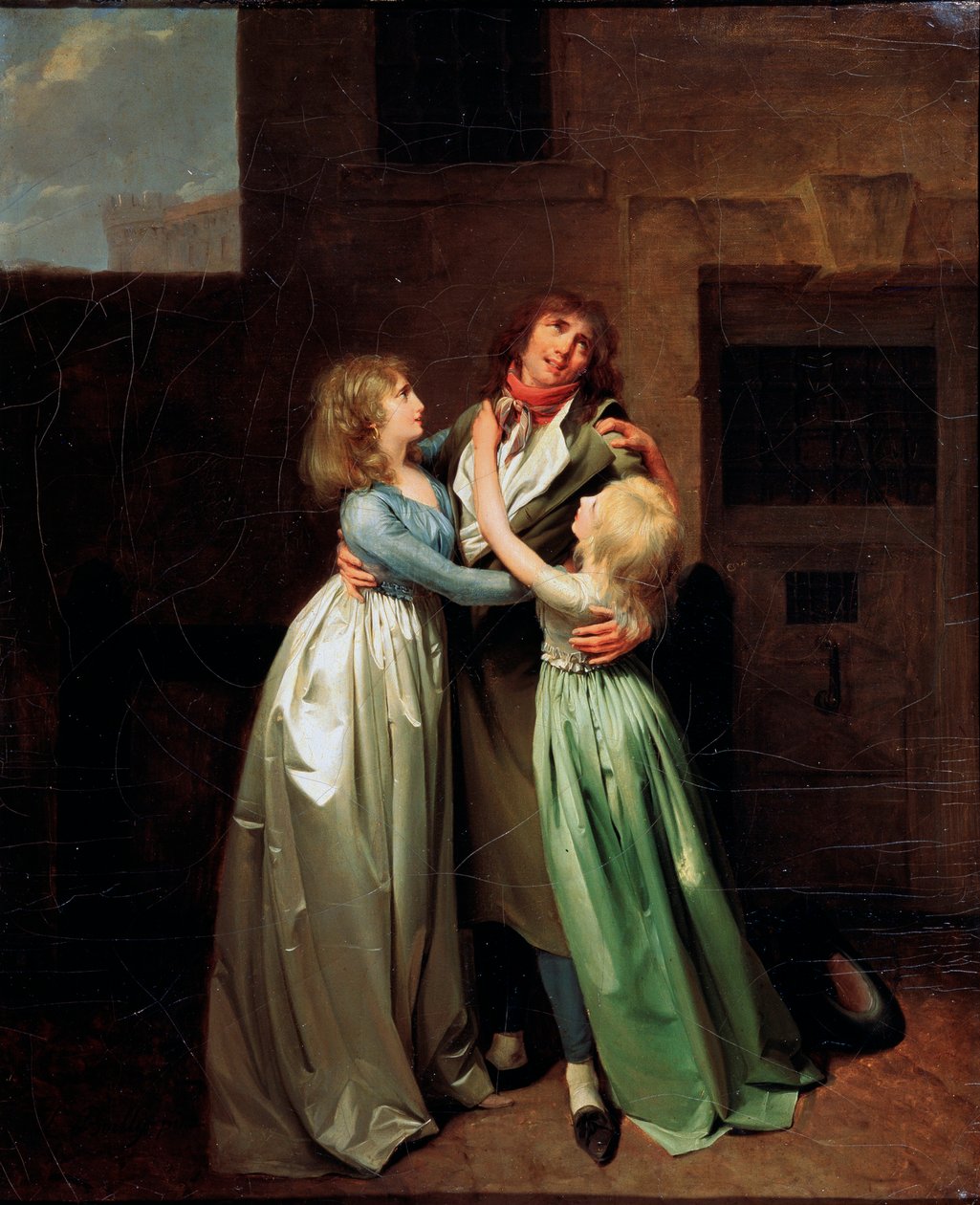 Uma despedida triste, década de 1780 de Louis Leopold Boilly
