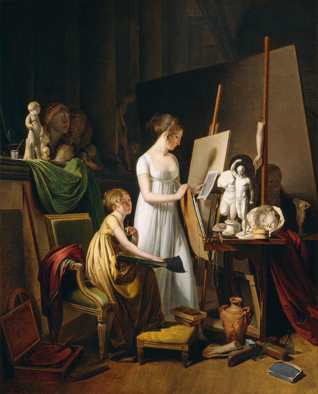 Estúdio de um pintor de Louis Leopold Boilly