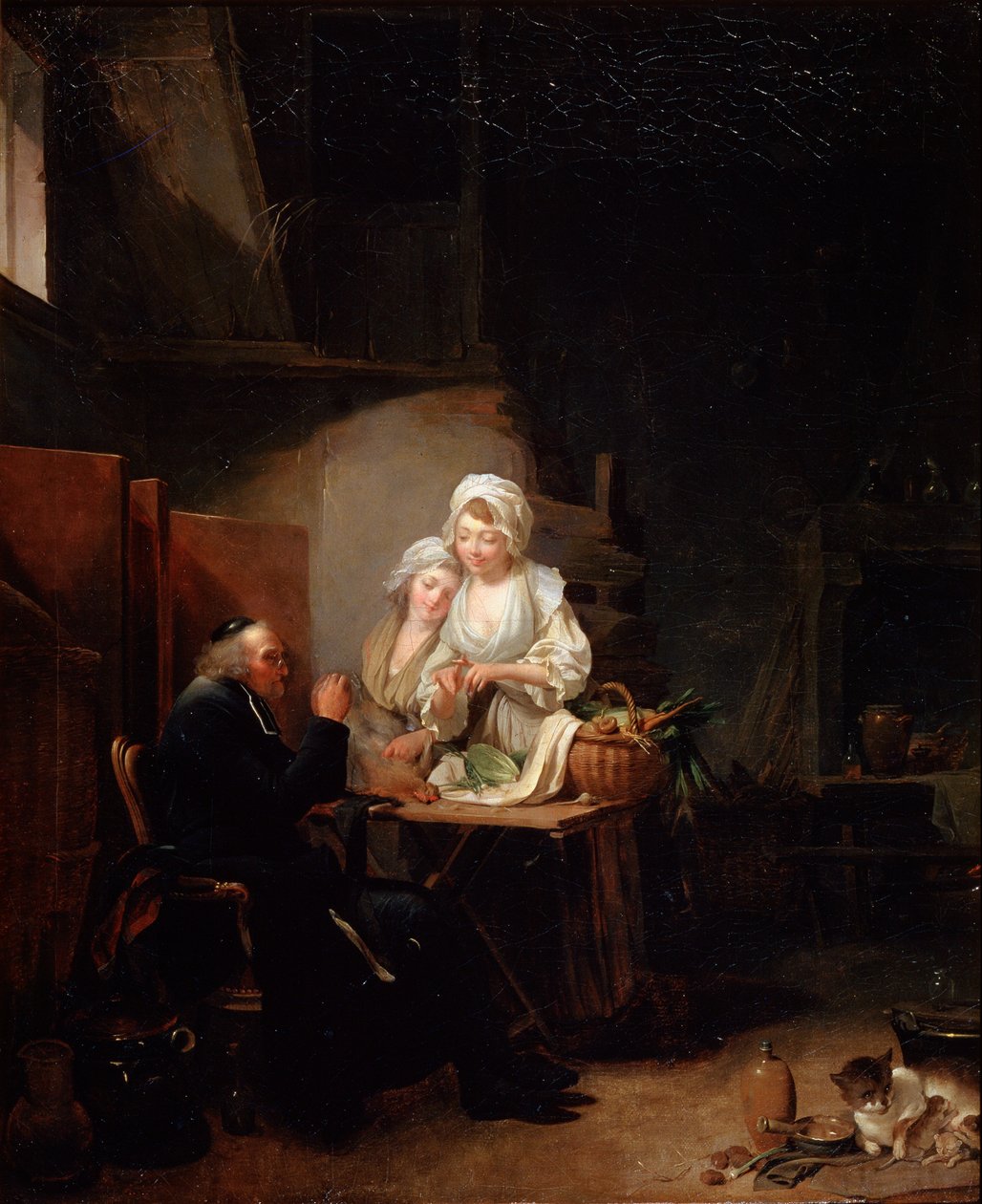 Uma curadoria antiga, final da década de 1780 de Louis Leopold Boilly