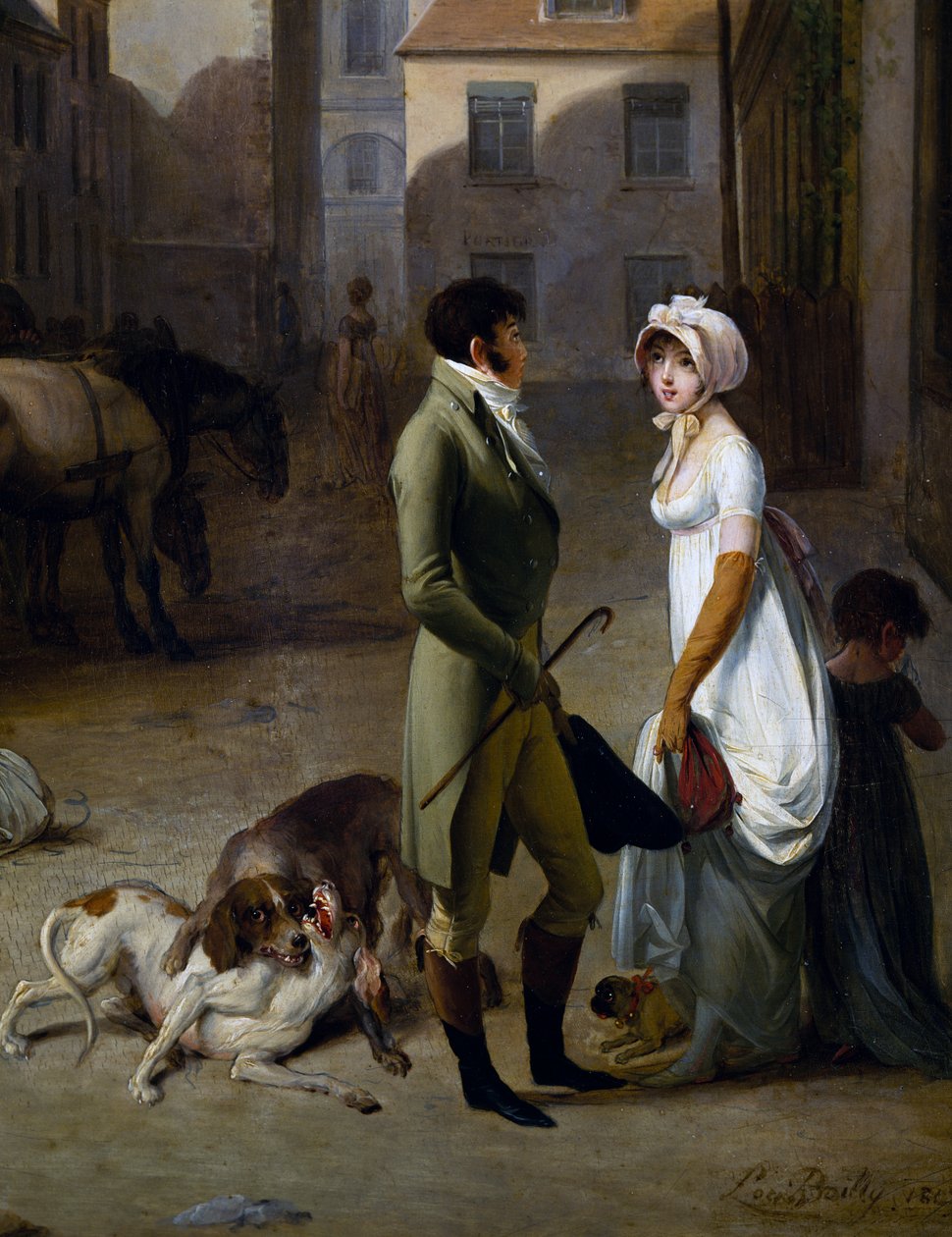 Chegada da diligência ao Pátio das Mensagens de Louis Leopold Boilly