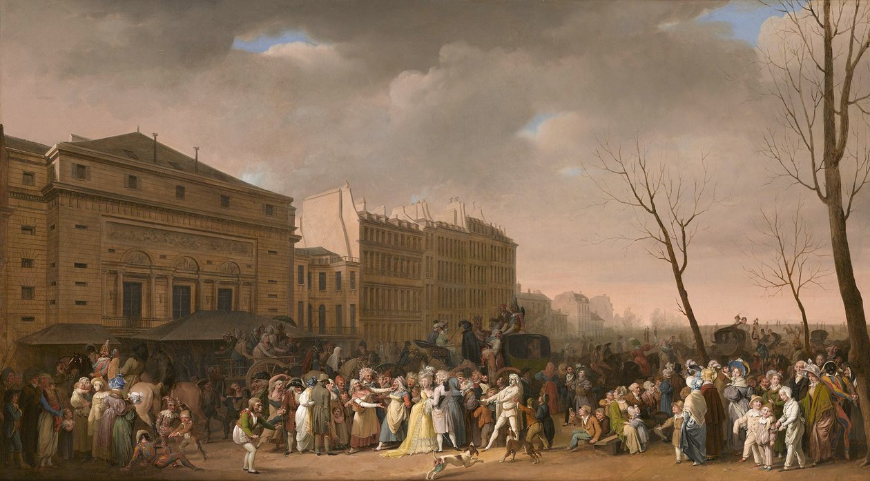 Cena de carnaval, 1832. de Louis Leopold Boilly