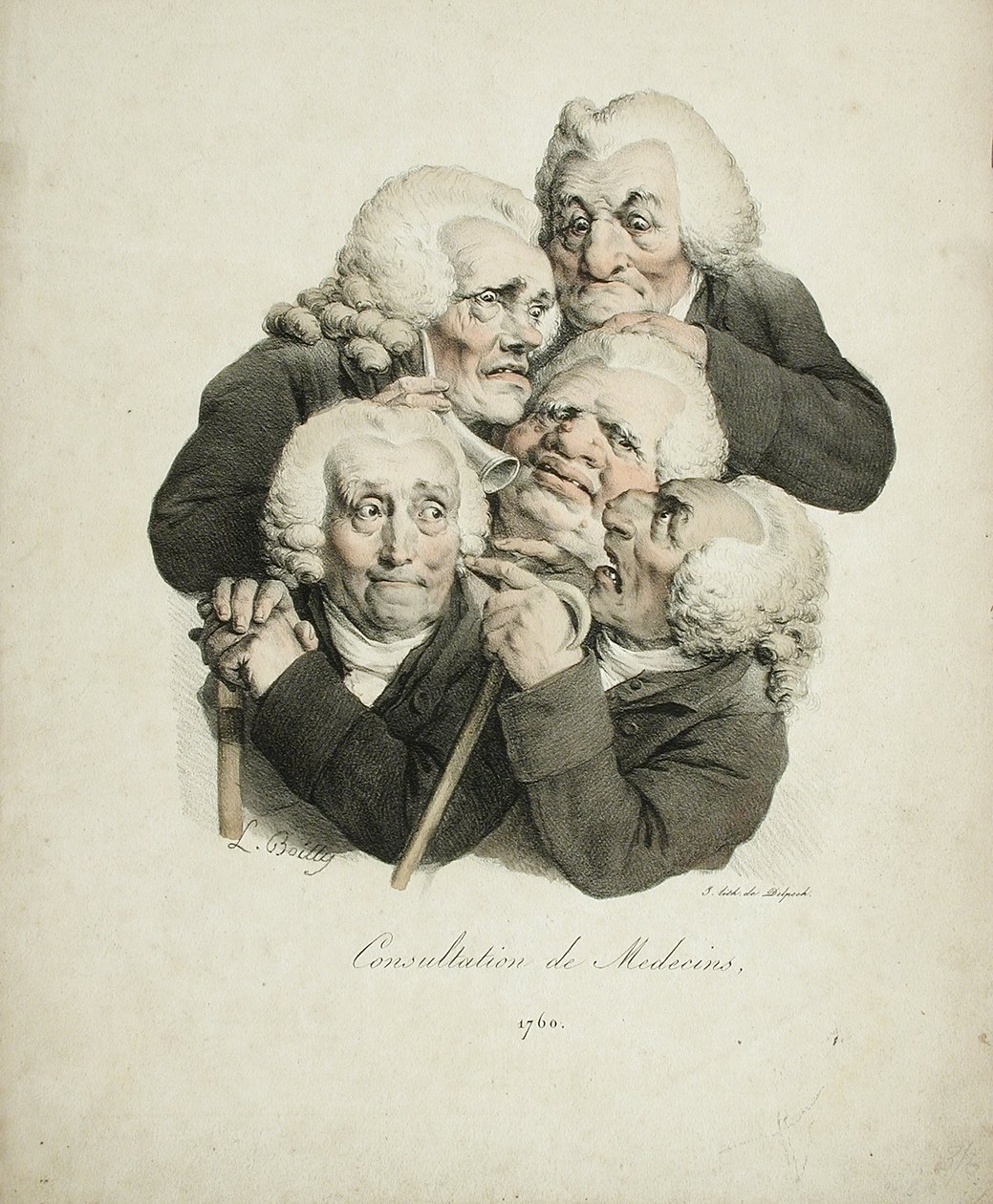 Consulta dos Médicos, 1823 de Louis Leopold Boilly