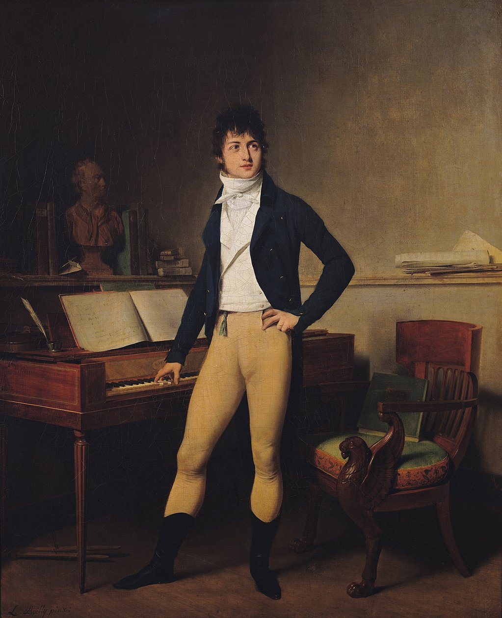 Francois Adrien Boieldieu (1755-1834) 1800 (óleo sobre tela) de Louis Leopold Boilly
