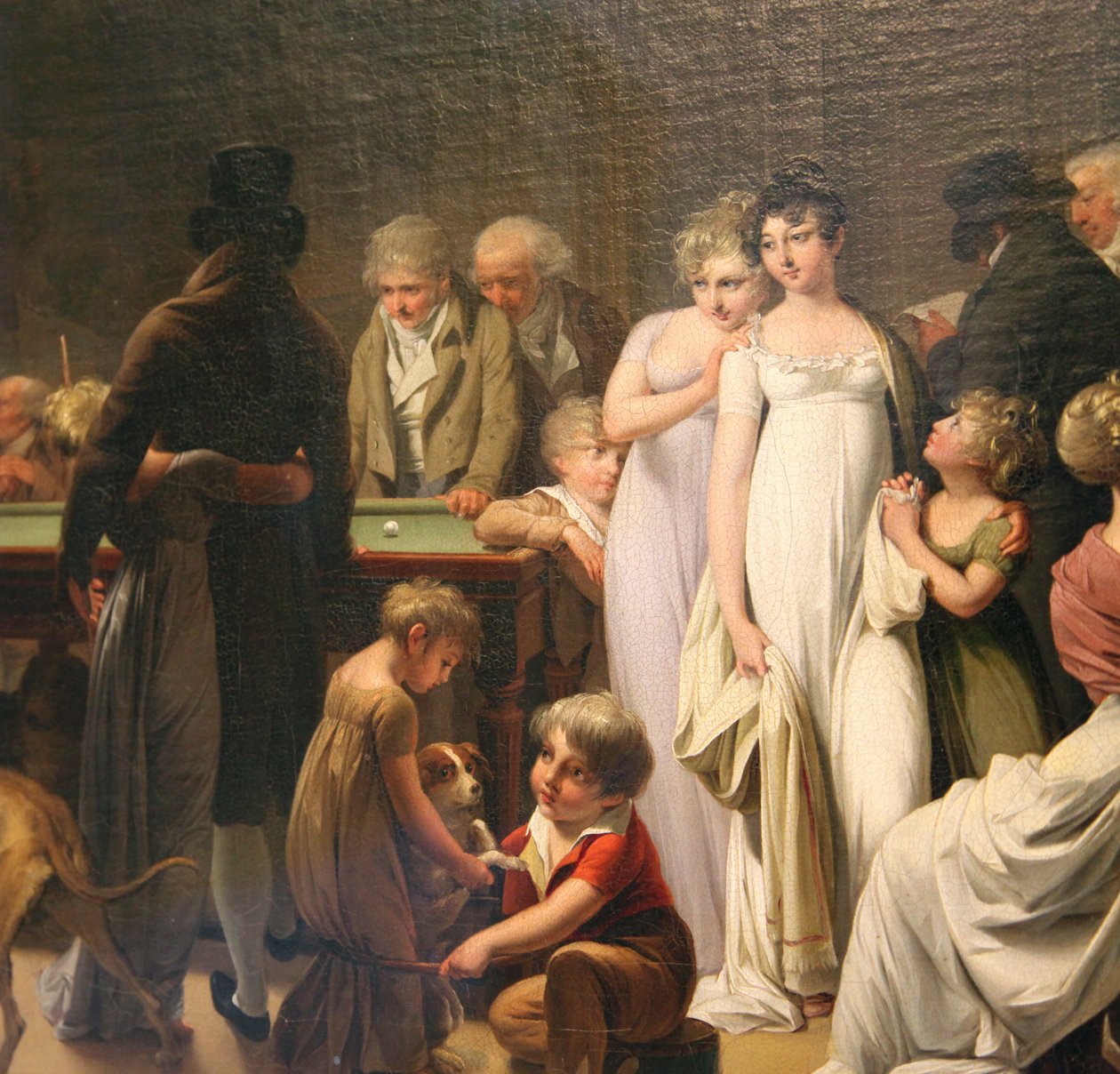 "Game of Billiards", 1807 de Louis Leopold Boilly