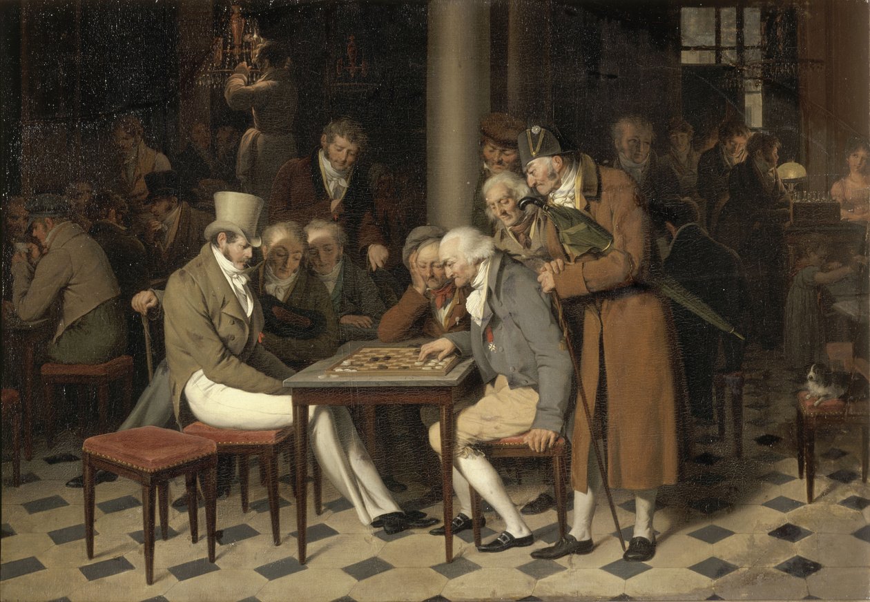 Interior de um café A festa das mulheres no café Lamblin no Palais-Royal de Louis Leopold Boilly