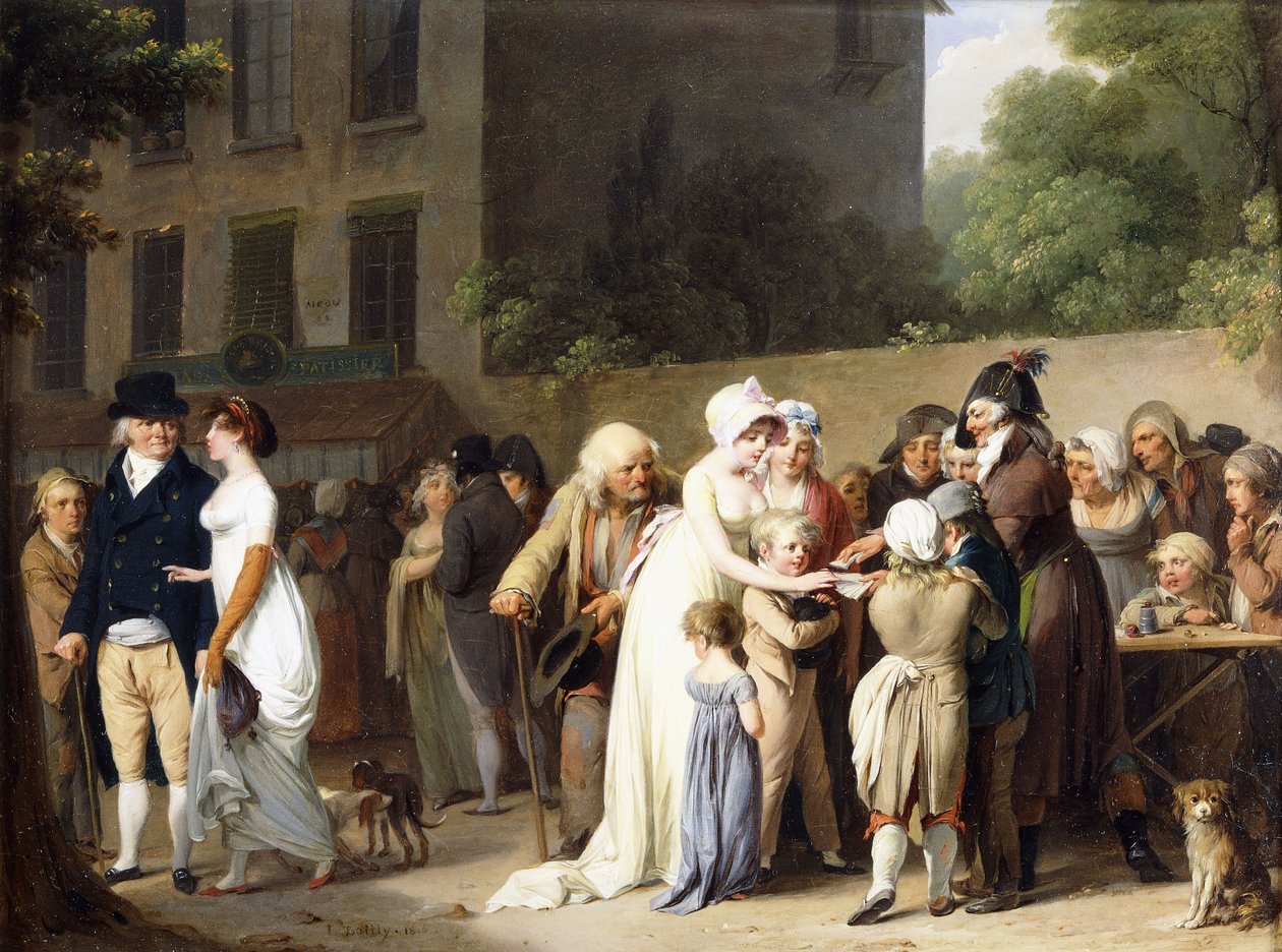 Escamoteur sur Boulevards, 1806 de Louis Leopold Boilly