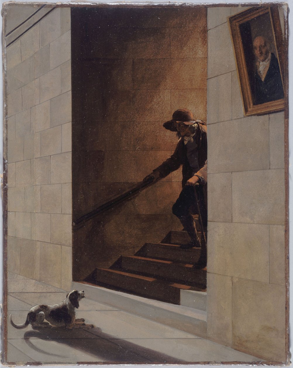 A descida da escada de Louis Leopold Boilly