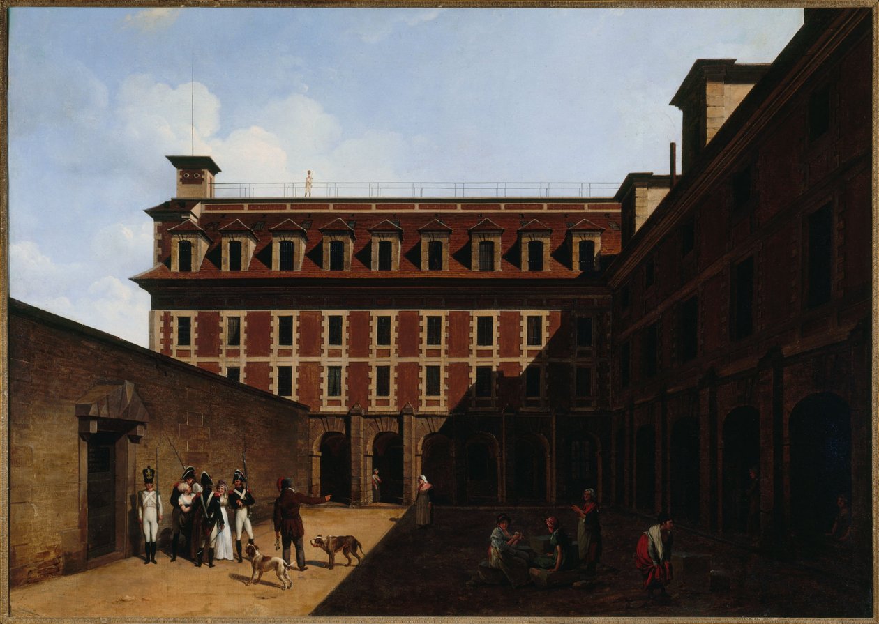 La prison des Madelonnettes, rue des Fontaines, ca. 1810 (óleo) de Louis Leopold Boilly