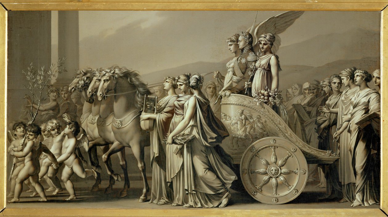 O Triunfo do Czar Alexandre I, ou A Paz ... de Louis Leopold Boilly
