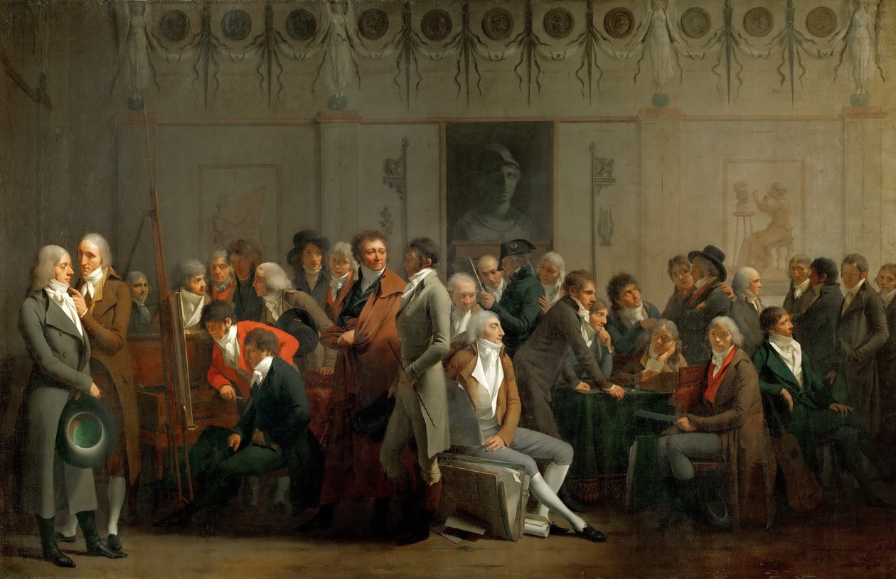 Encontro de Artistas no Atelier de Isabey de Louis Leopold Boilly