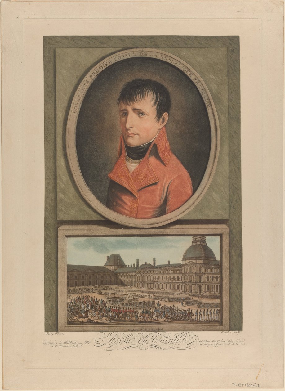 Napoleão Bonaparte como primeiro cônsul da França, 1802 de Louis Leopold Boilly