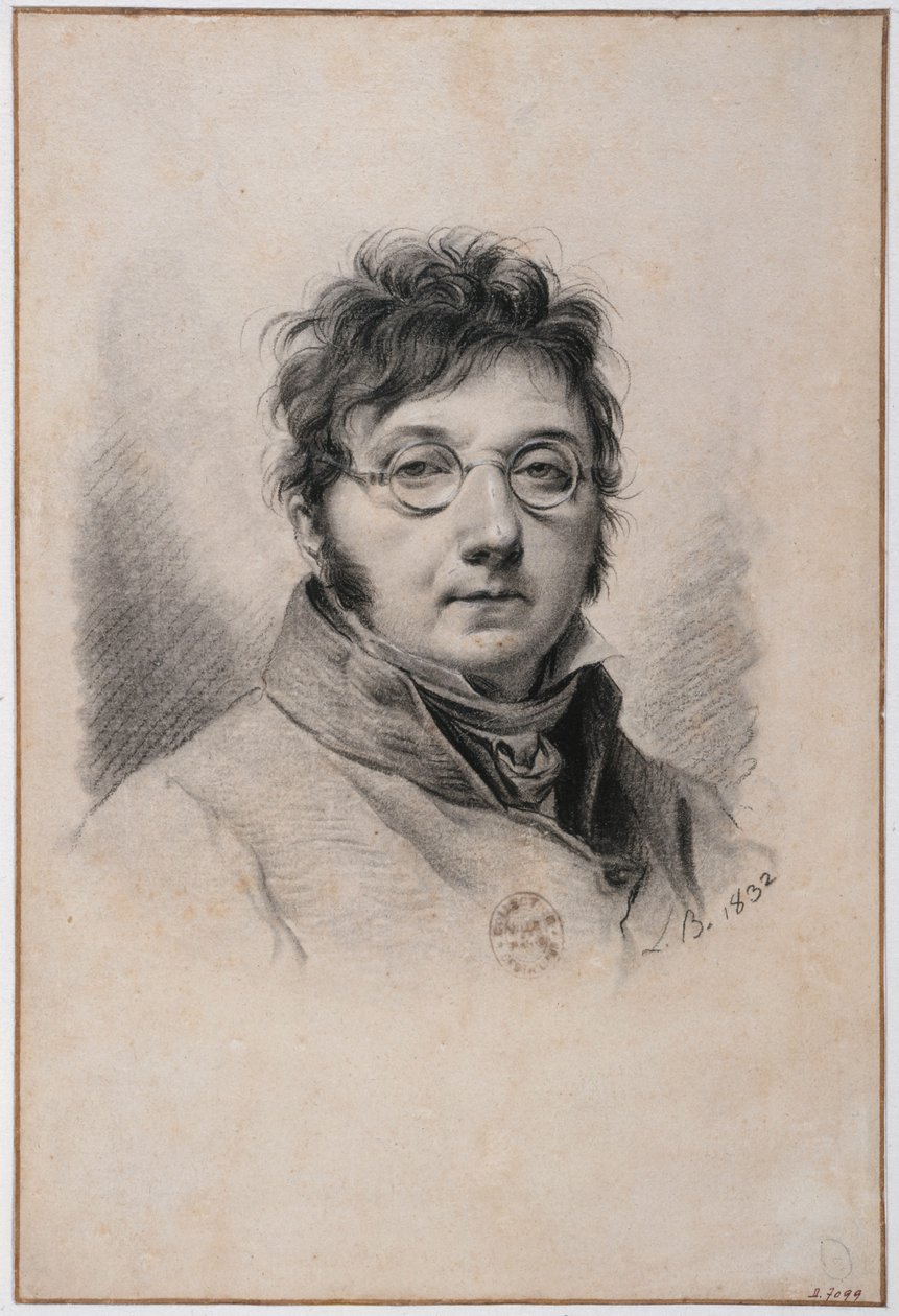 Retrato de Boilly por ele próprio de Louis Leopold Boilly