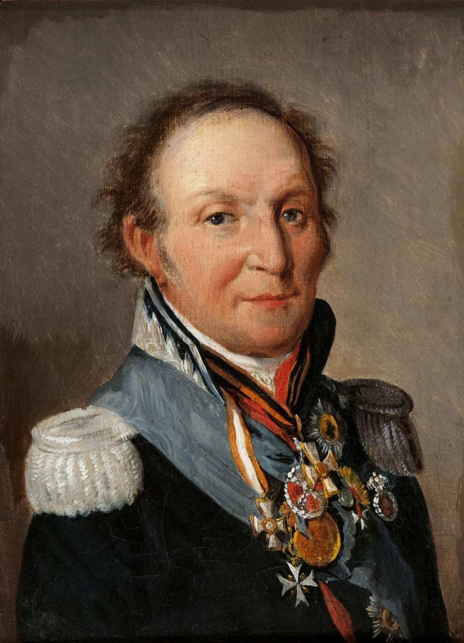 Retrato do marechal de campo Conde Ludwig Adolf Peter de Sayn-Wittgenstein-Ludwigsburg 1769-1843 de Louis Leopold Boilly