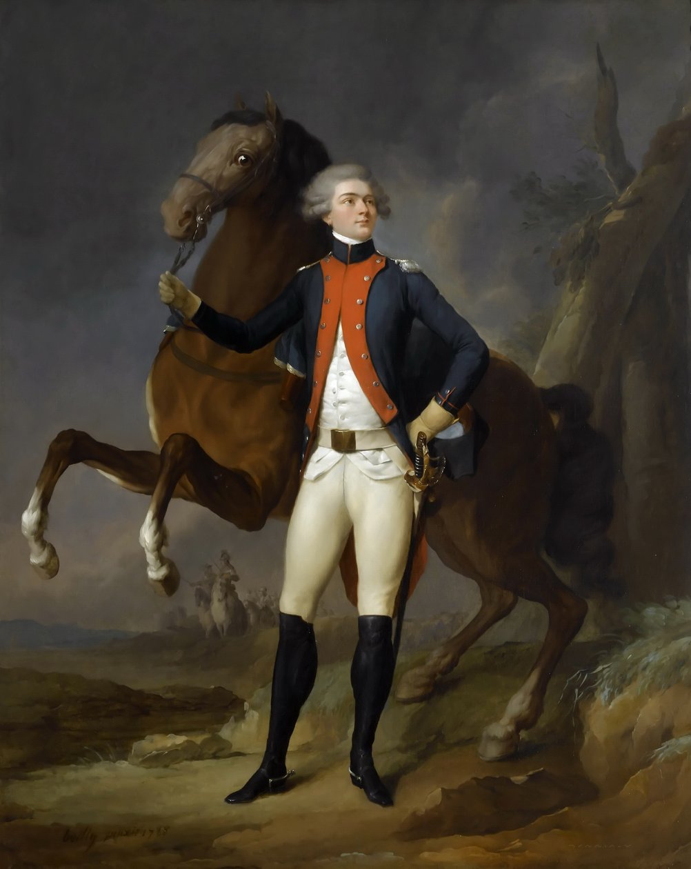 Retrato de Gilbert Motier, o Marquês de La Fayette 1757-1834 de Louis Leopold Boilly