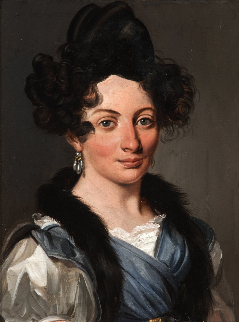 Retrato de Marie-Marthe Perpétue de Banyuls de Montferré, nascida de Chavigny de Louis Leopold Boilly