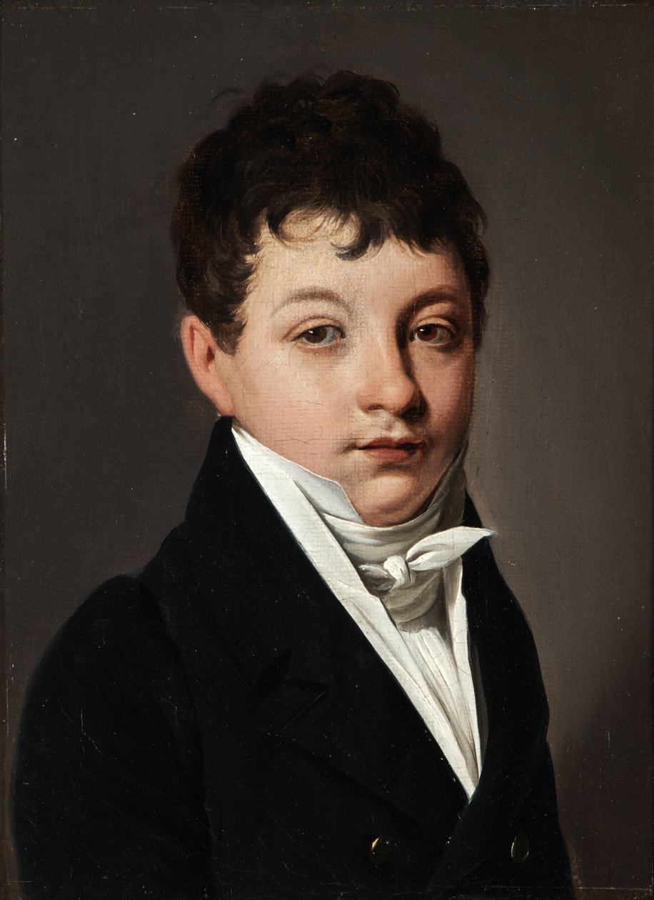 Retrato de um jovem rapaz de Louis Leopold Boilly
