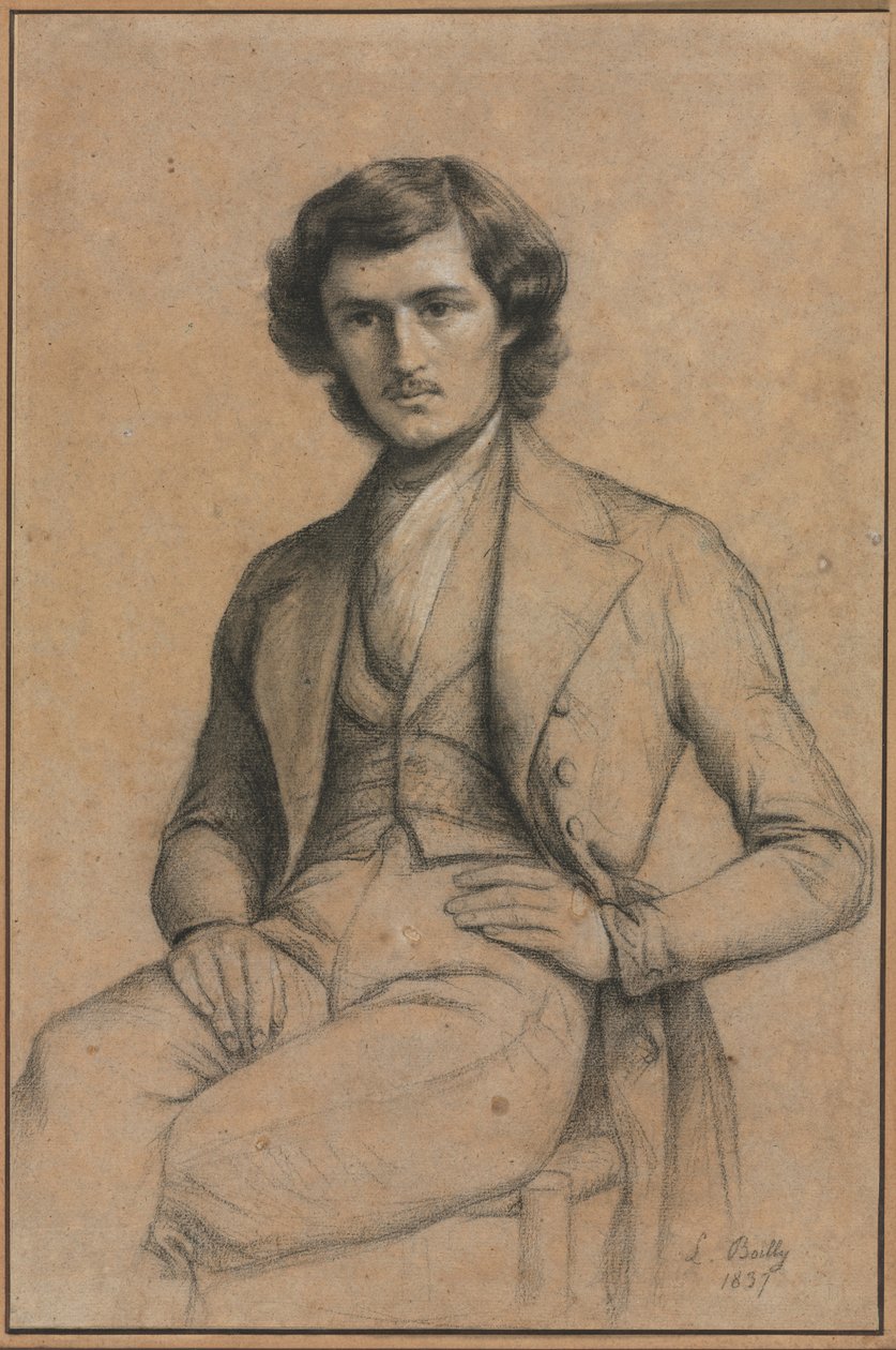 Retrato de um jovem de Louis Leopold Boilly