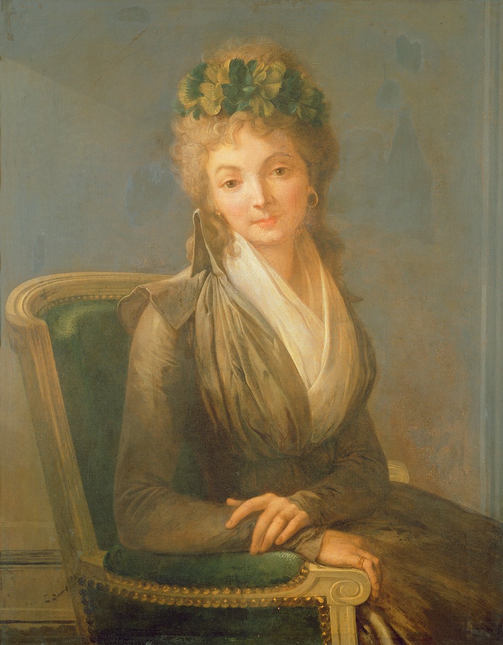 Retrato presumido de Lucile Desmoulins (1771-94) 1794 (óleo sobre tela) de Louis Leopold Boilly