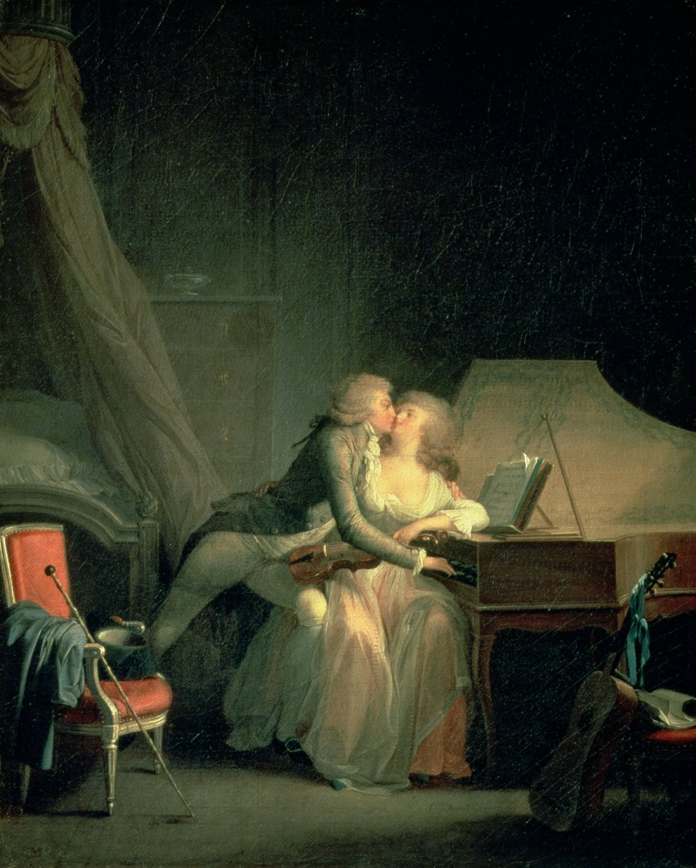 Prelúdio (óleo sobre tela) de Louis Leopold Boilly
